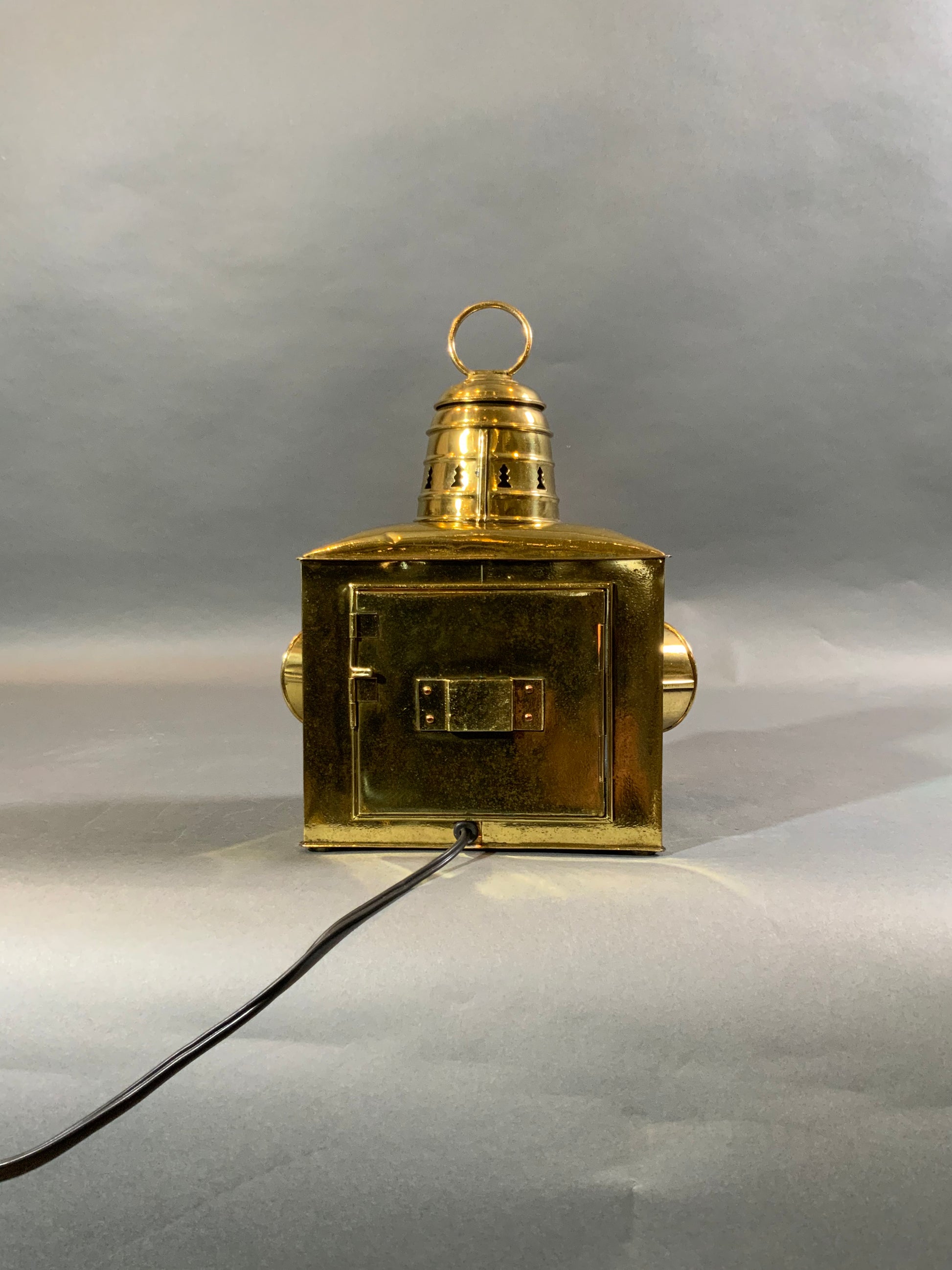 Solid Brass Three-Way Bow Lantern - Lannan Gallery
