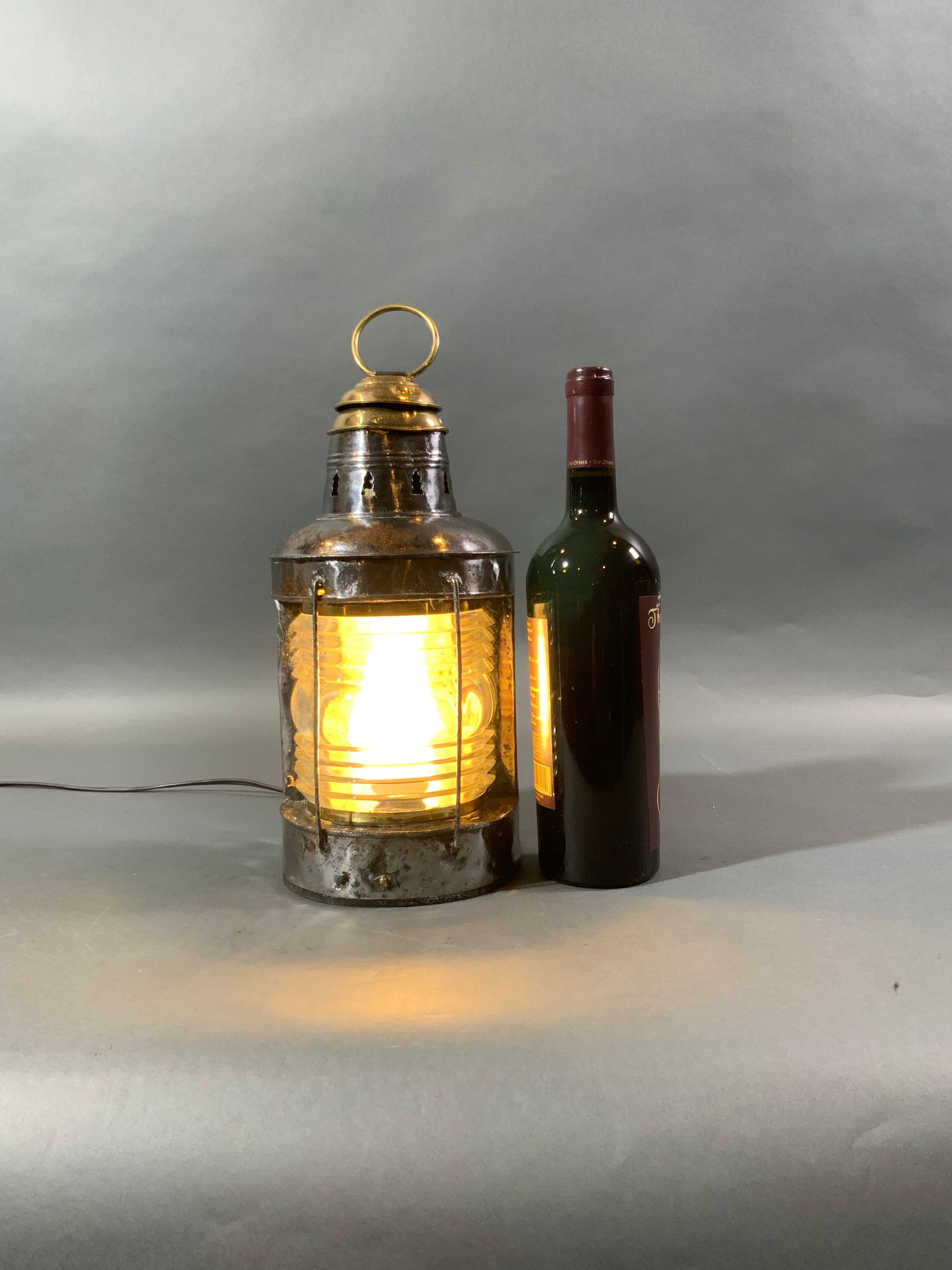 Rustic Steel Ships Masthead Lantern - Lannan Gallery