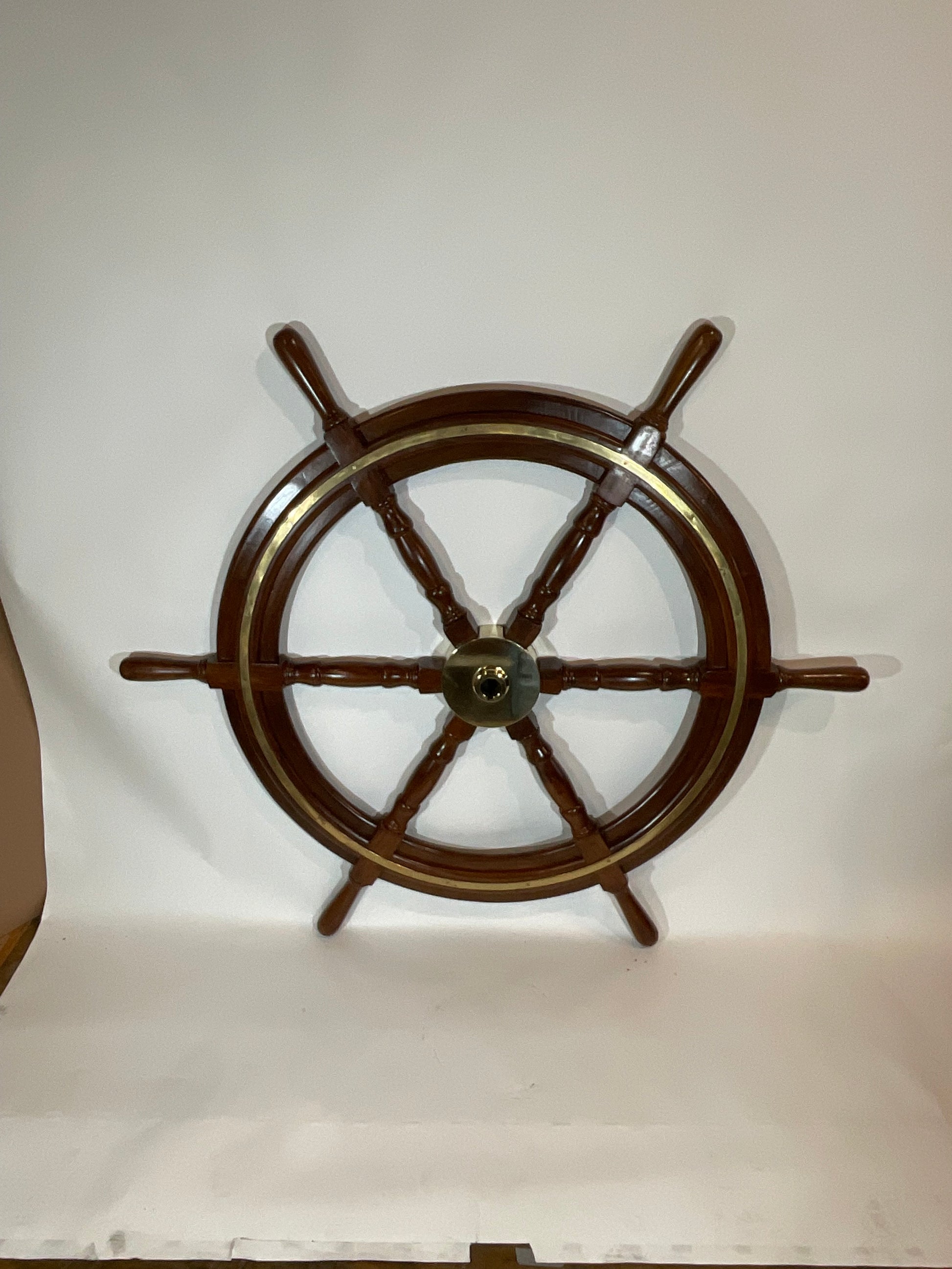 Six Foot Antique Ships Wheel - Lannan Gallery