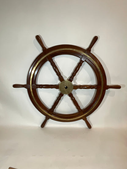 Six Foot Antique Ships Wheel - Lannan Gallery