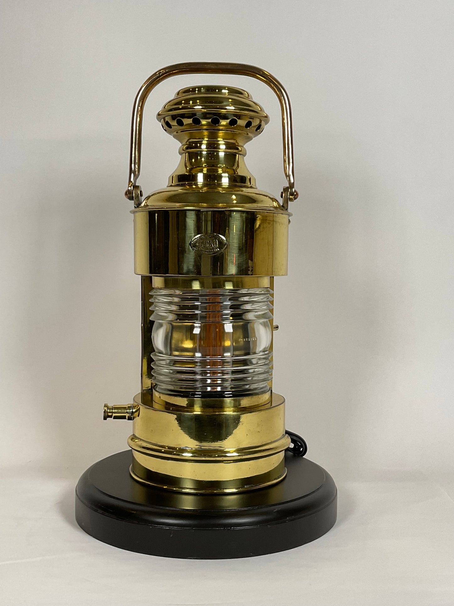 Brass Masthead Lantern by Perko of Brooklyn New York – Lannan Gallery