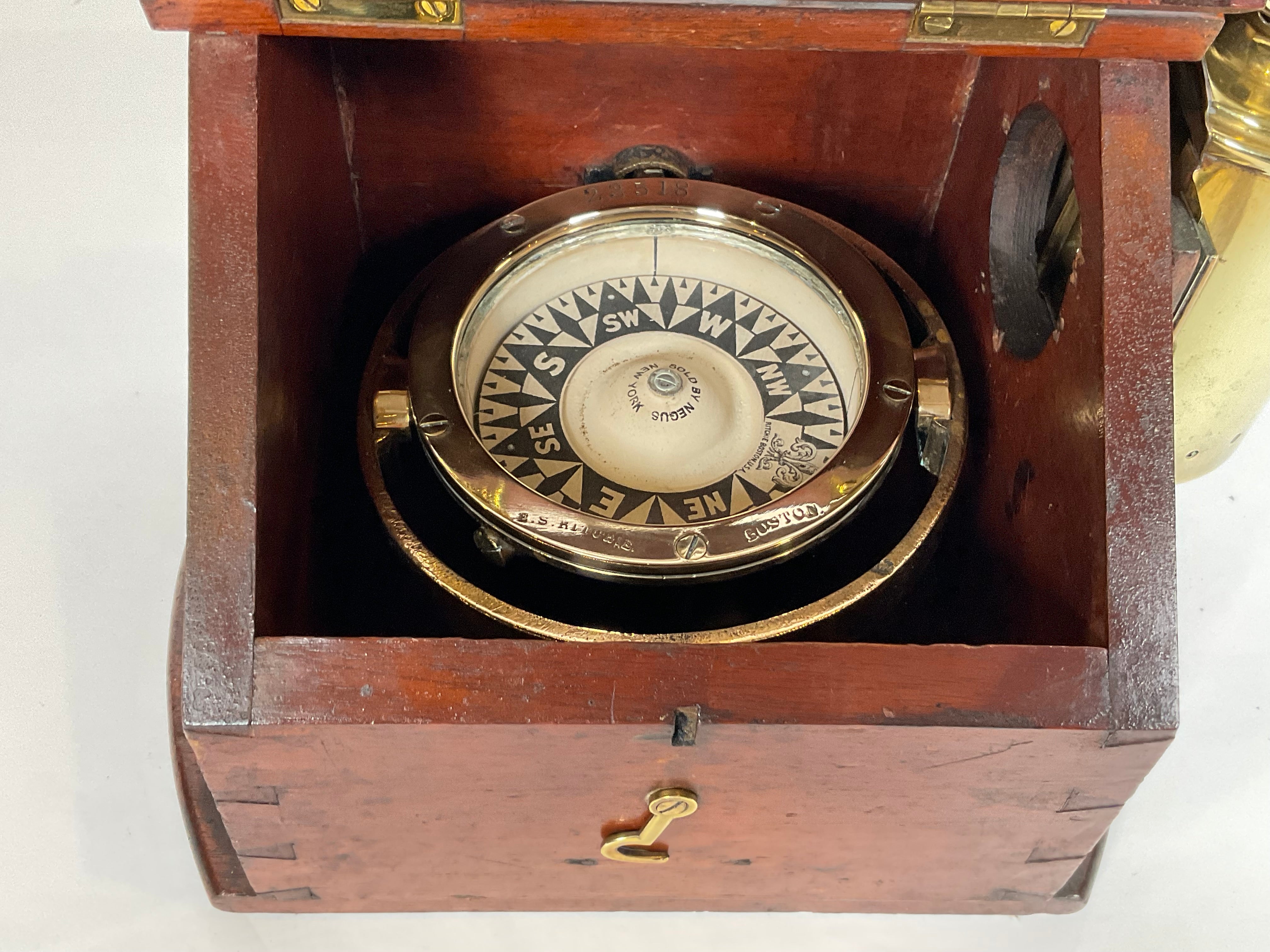 Yacht Binnacle with Gimballed Compass by Negus – Lannan Gallery