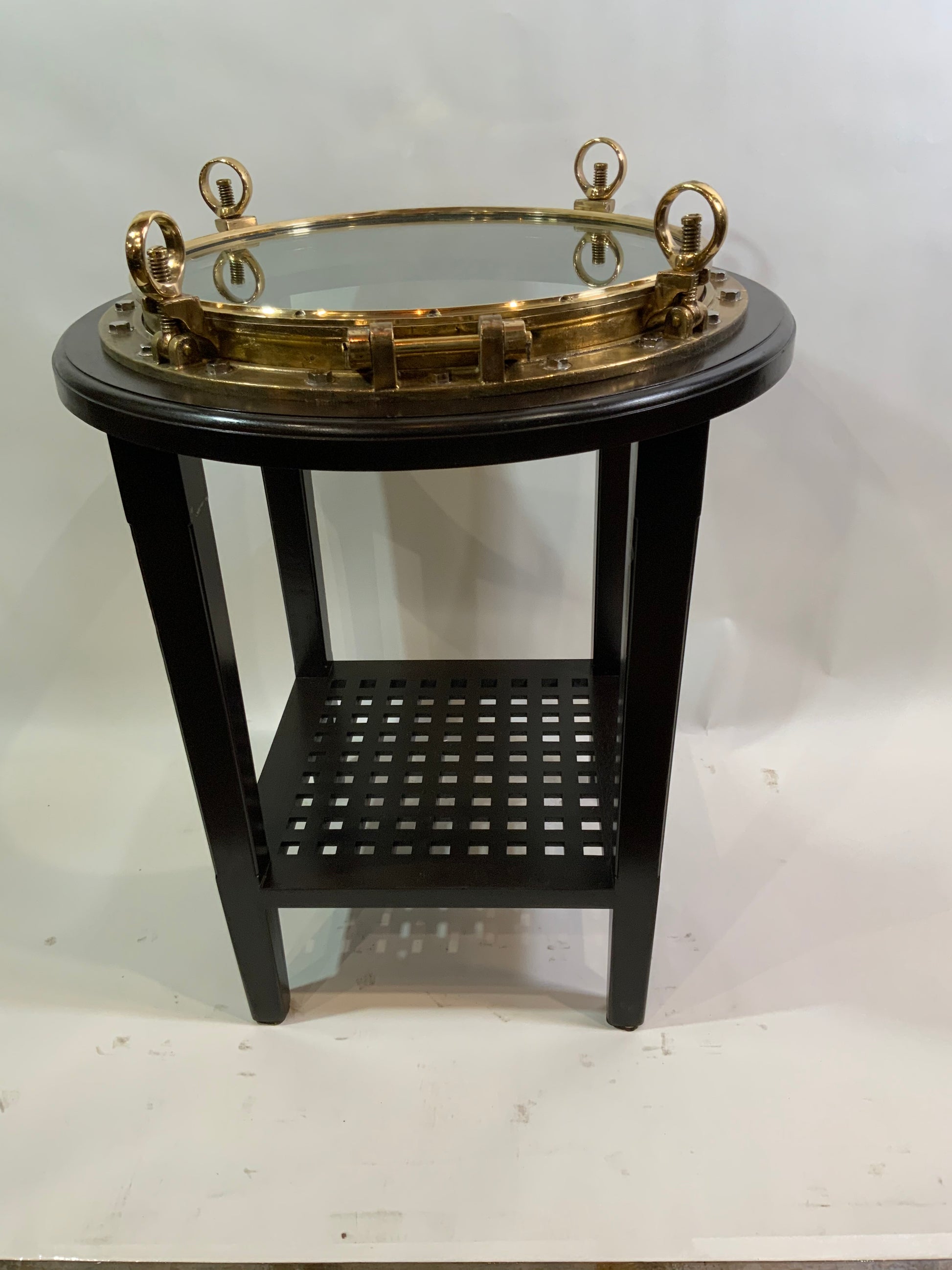 Very Large Bar Height Porthole Table - Lannan Gallery