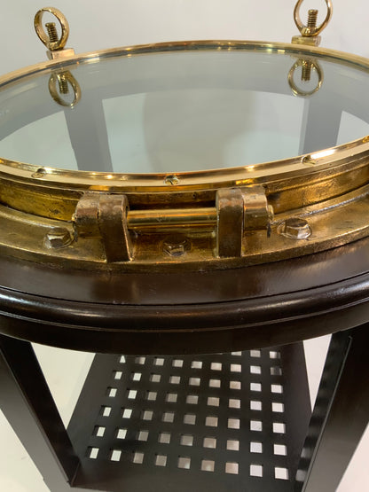 Very Large Bar Height Porthole Table - Lannan Gallery