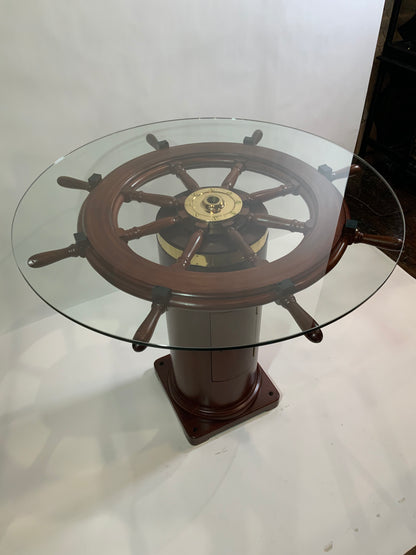 Magnificent Ships Wheel Bistro Table - Lannan Gallery