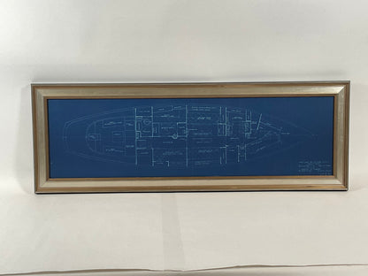 Cabin Plan Blueprint of the Yacht “SPIRIT” - Lannan Gallery