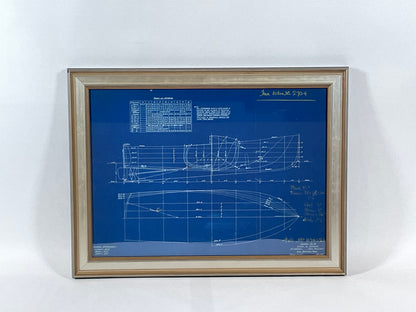B.T. Dobson Boat Blueprint Design No. 72 - Lannan Gallery