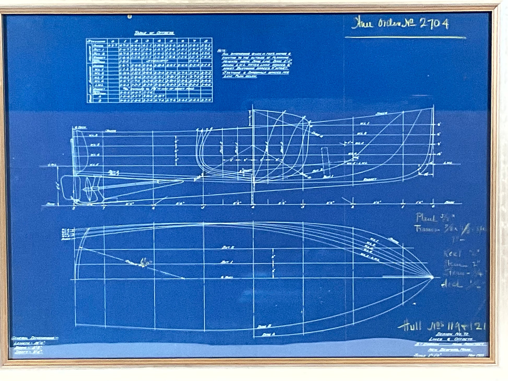 B.T. Dobson Boat Blueprint Design No. 72 - Lannan Gallery