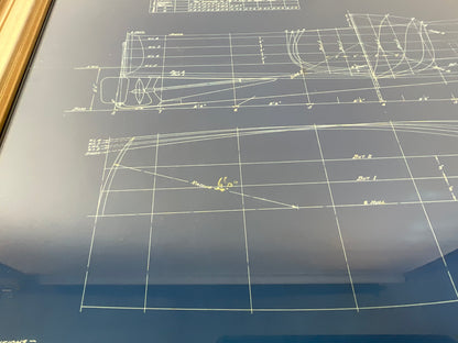 B.T. Dobson Boat Blueprint Design No. 72 - Lannan Gallery