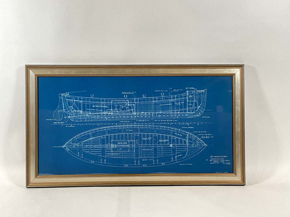 Motor Lifeboat Blueprint by George Lawley Shipyard – Lannan Gallery