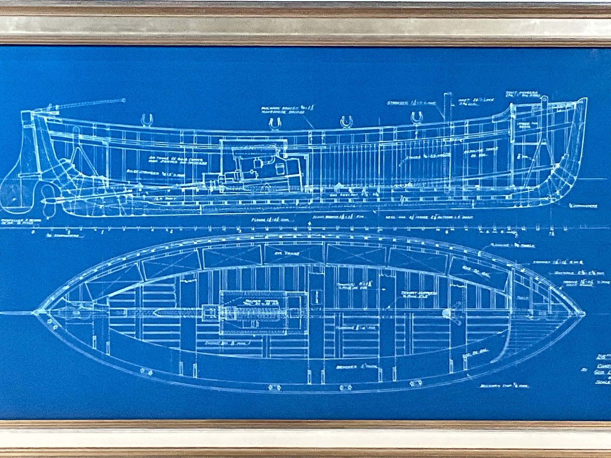 Motor Lifeboat Blueprint by George Lawley Shipyard - Lannan Gallery