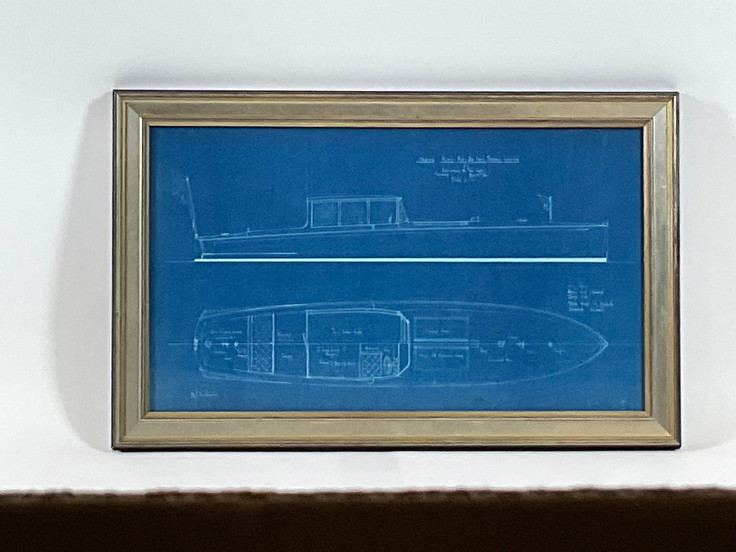 Walter McGinnis Blueprint for a 30 Foot Sedan Launch - Lannan Gallery
