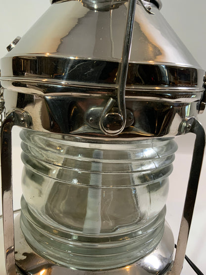 Chrome Anchor Lantern - Lannan Gallery