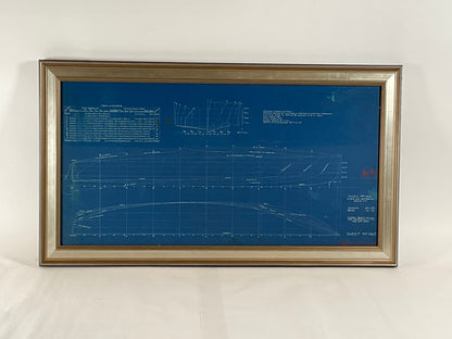 Purdy Boat Company Speedboat Blueprint - Lannan Gallery