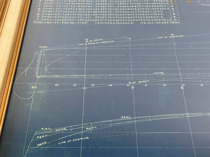 Purdy Boat Company Speedboat Blueprint - Lannan Gallery