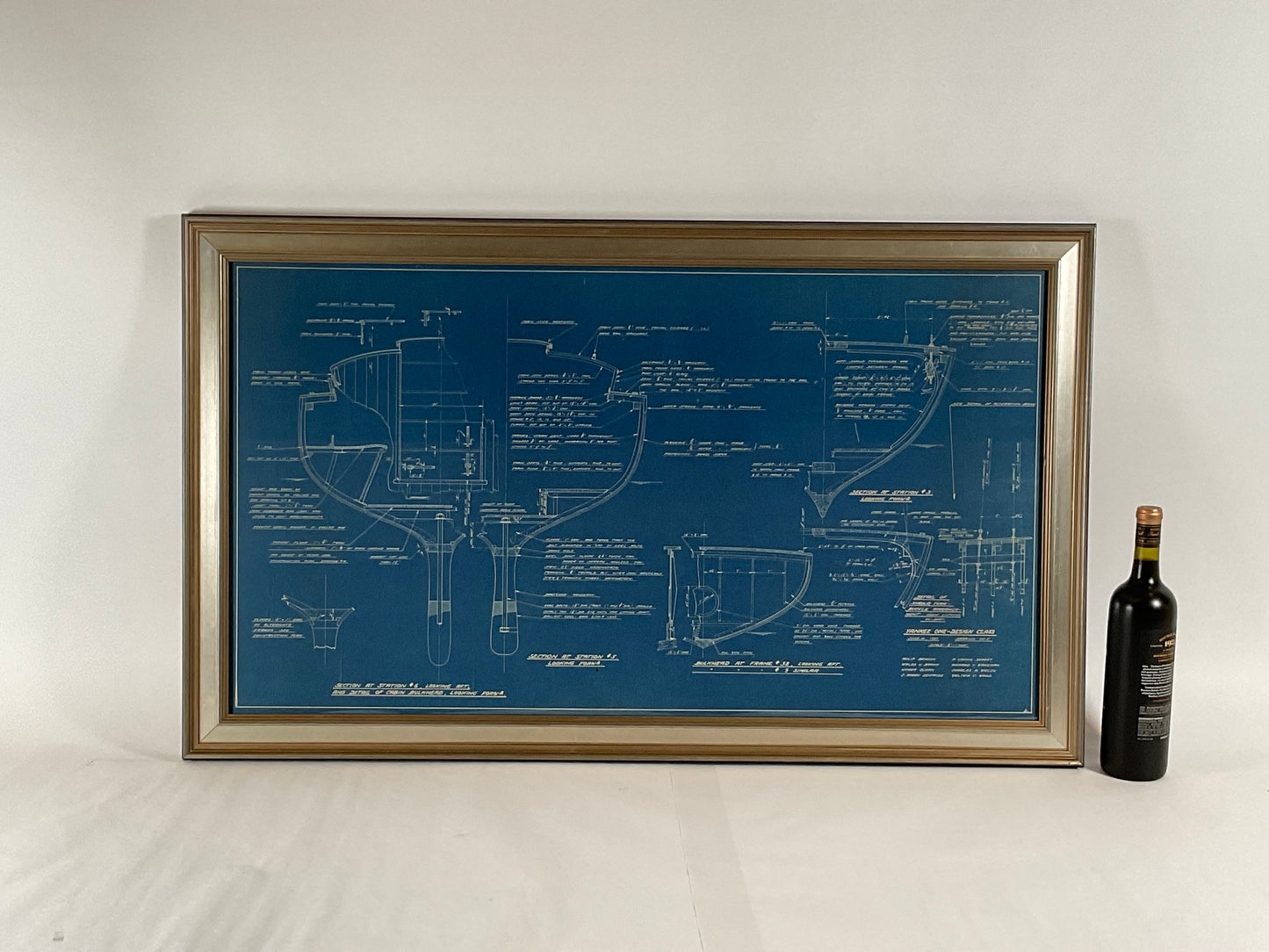 Yankee One Design Class Hull Blueprint - Lannan Gallery