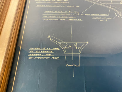 Yankee One Design Class Hull Blueprint - Lannan Gallery