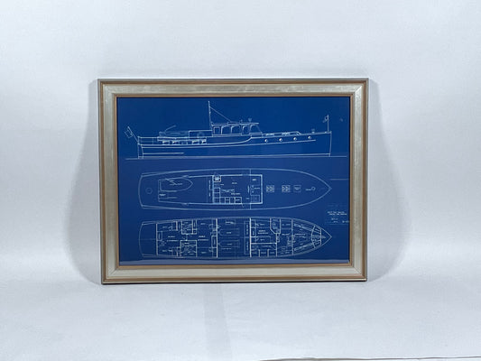 Yacht Blueprint of a Sixty Foot Fast Cruiser - Lannan Gallery