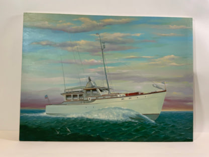 Fishing Oil on Canvas - Lannan Gallery