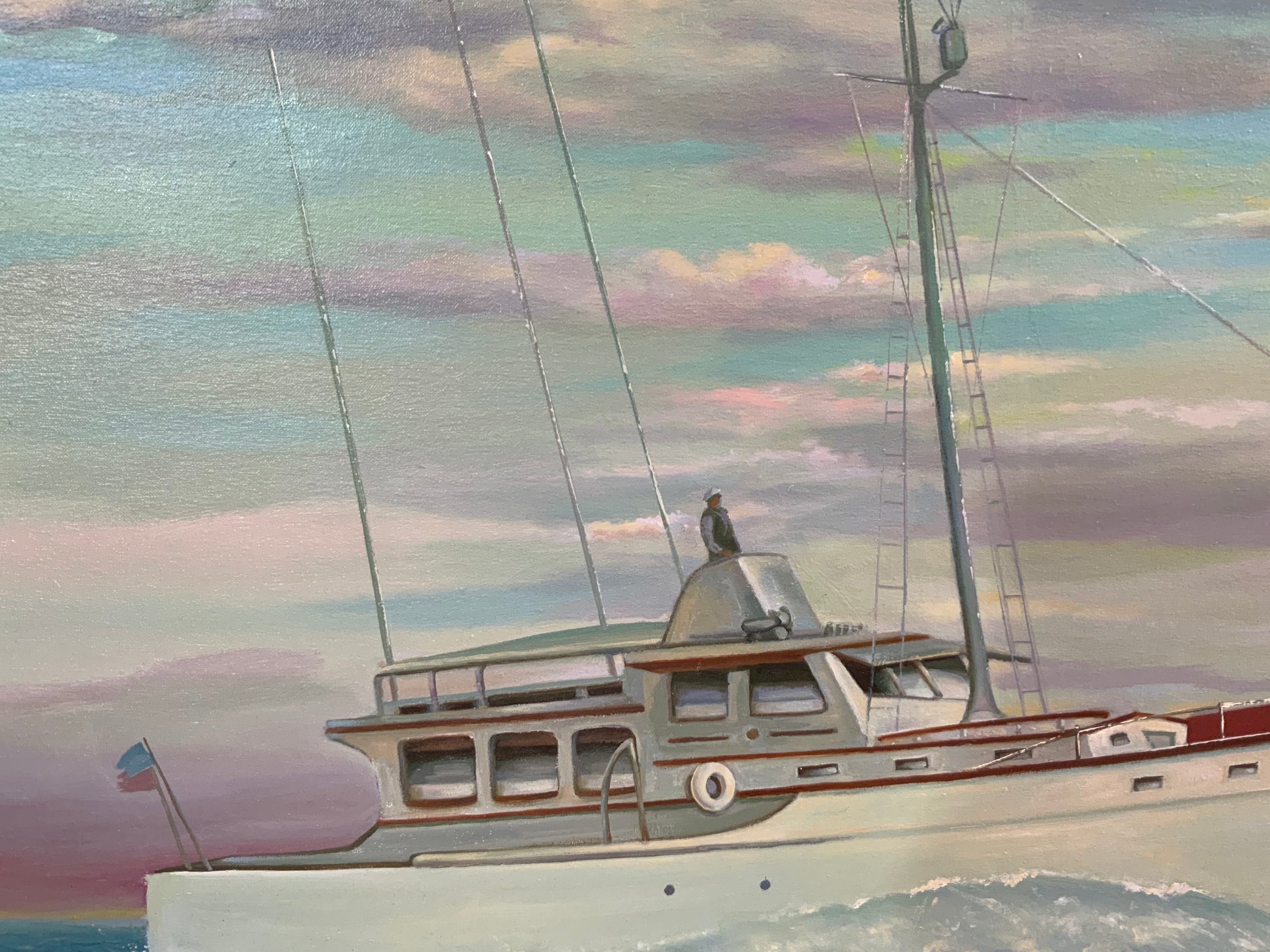 Fishing Oil on Canvas - Lannan Gallery