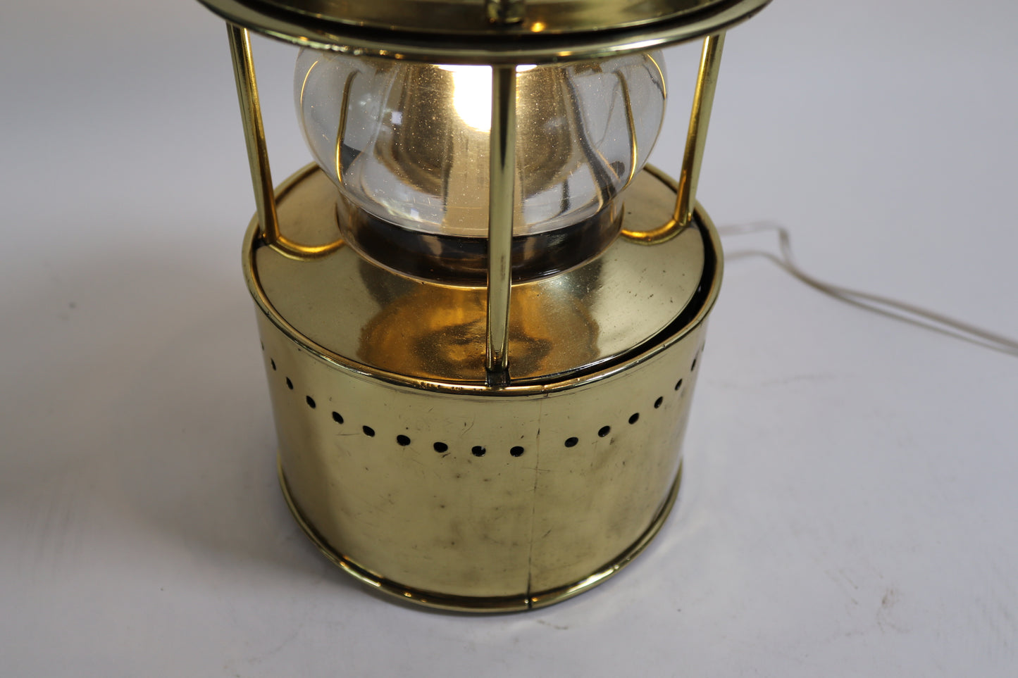 Solid Brass Ships Navigation Signal Lantern - Lannan Gallery