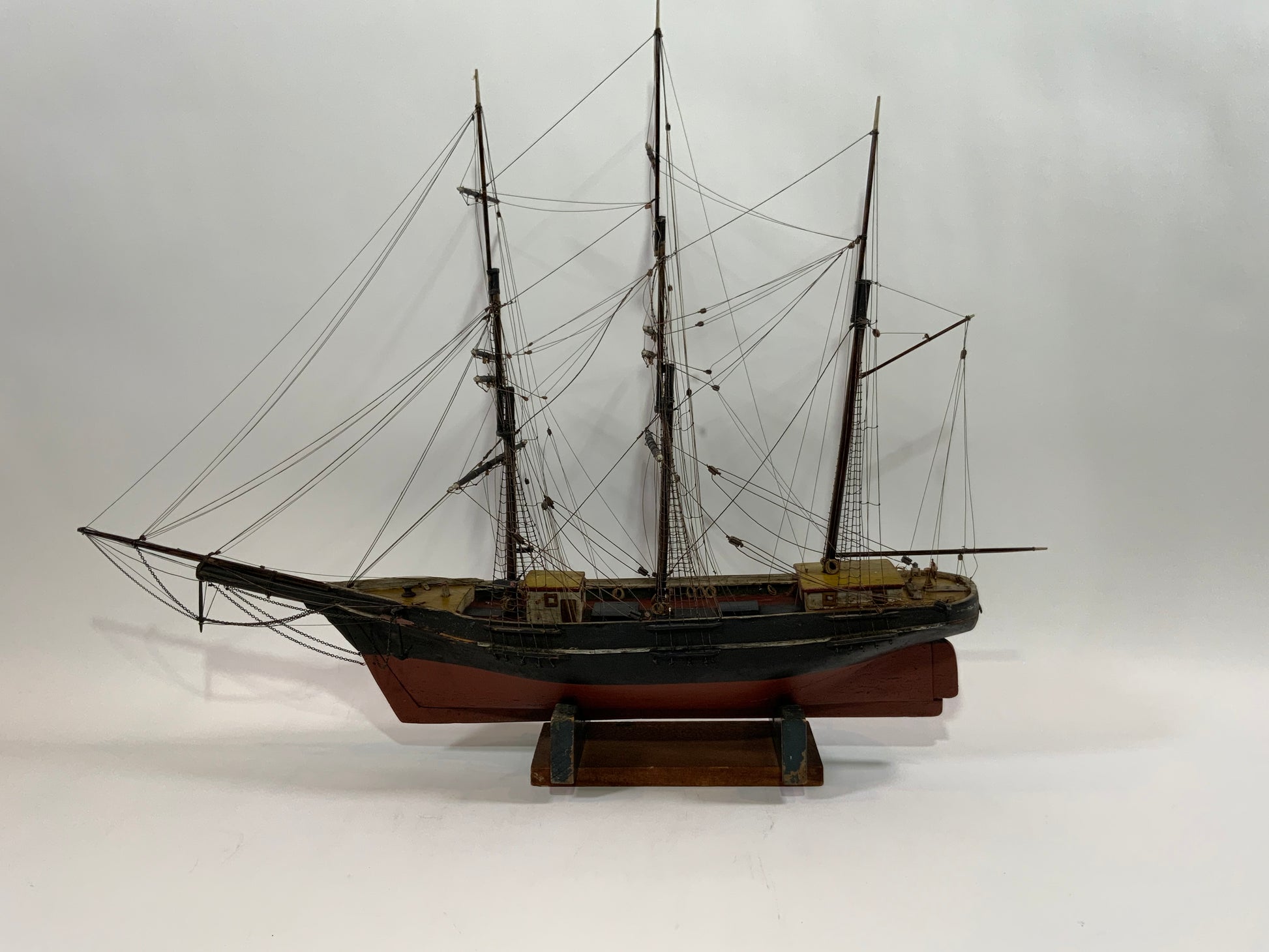 Antique Ship Model of an American Bark - Lannan Gallery