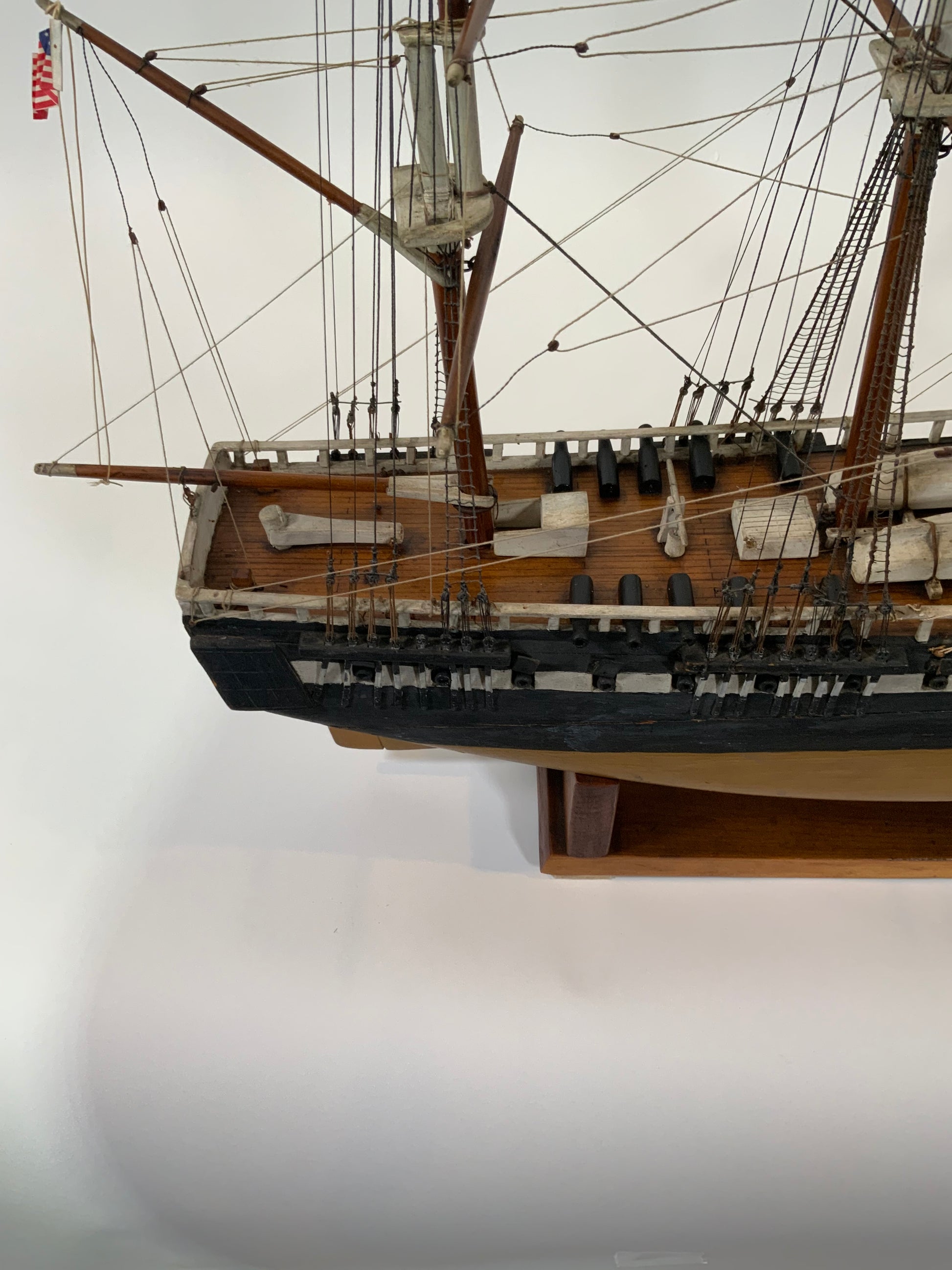 Antique American Ship Model Circa 1910 - Lannan Gallery