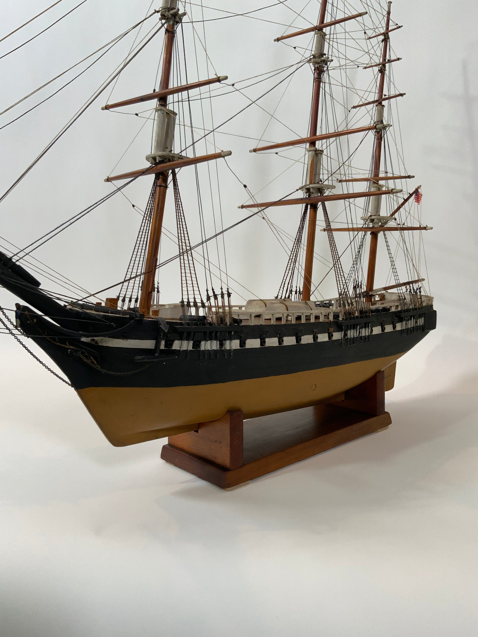Antique American Ship Model Circa 1910 - Lannan Gallery