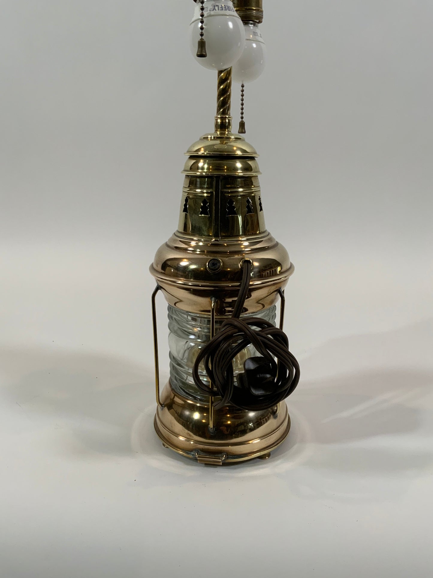 Antique Ships Lantern by Perko now a Lamp - Lannan Gallery