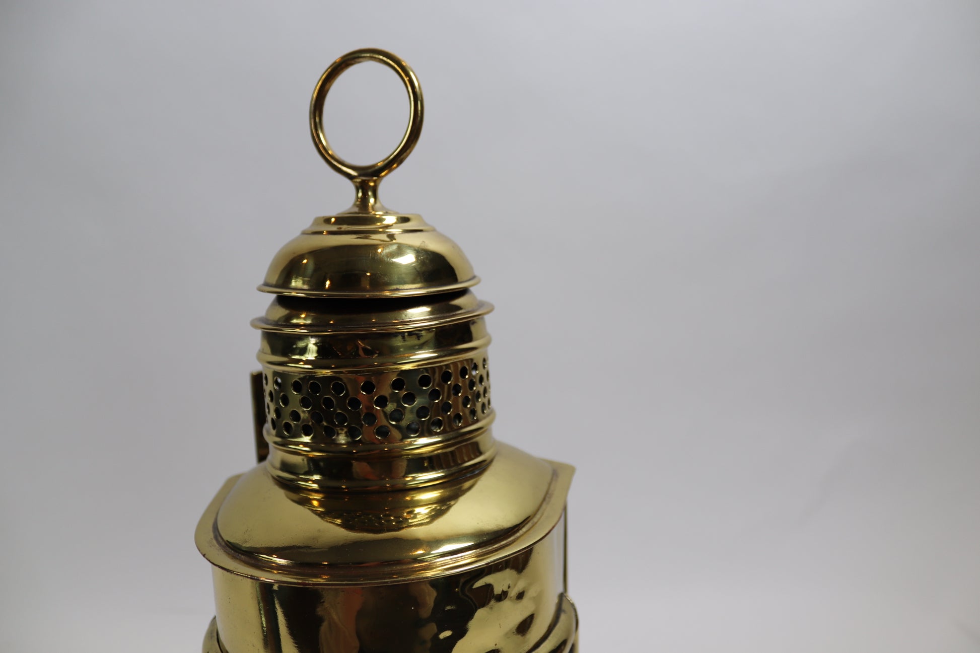 Solid Brass Ships Port Lantern - Lannan Gallery