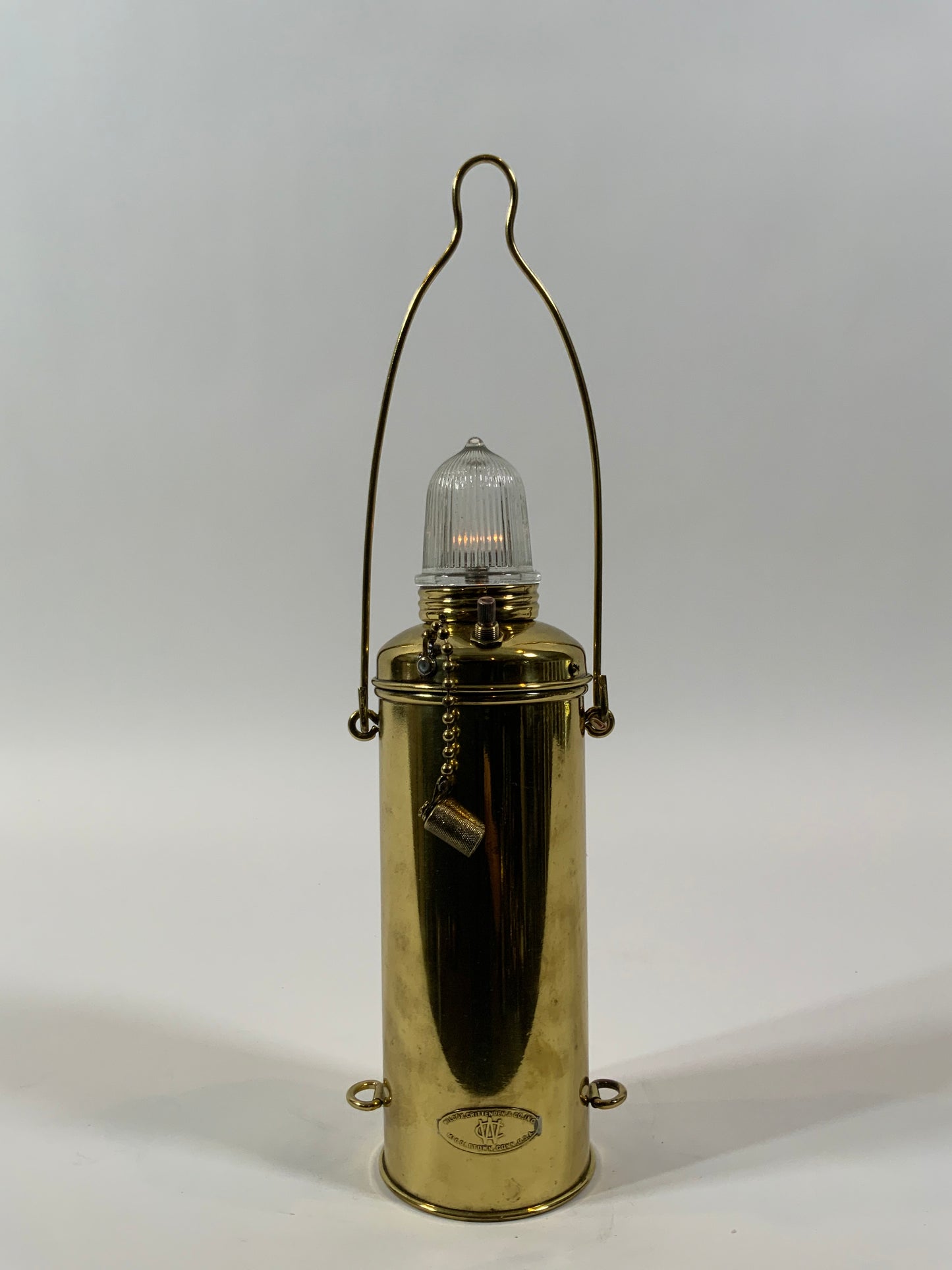 Brass Nautical Distress Lantern - Lannan Gallery