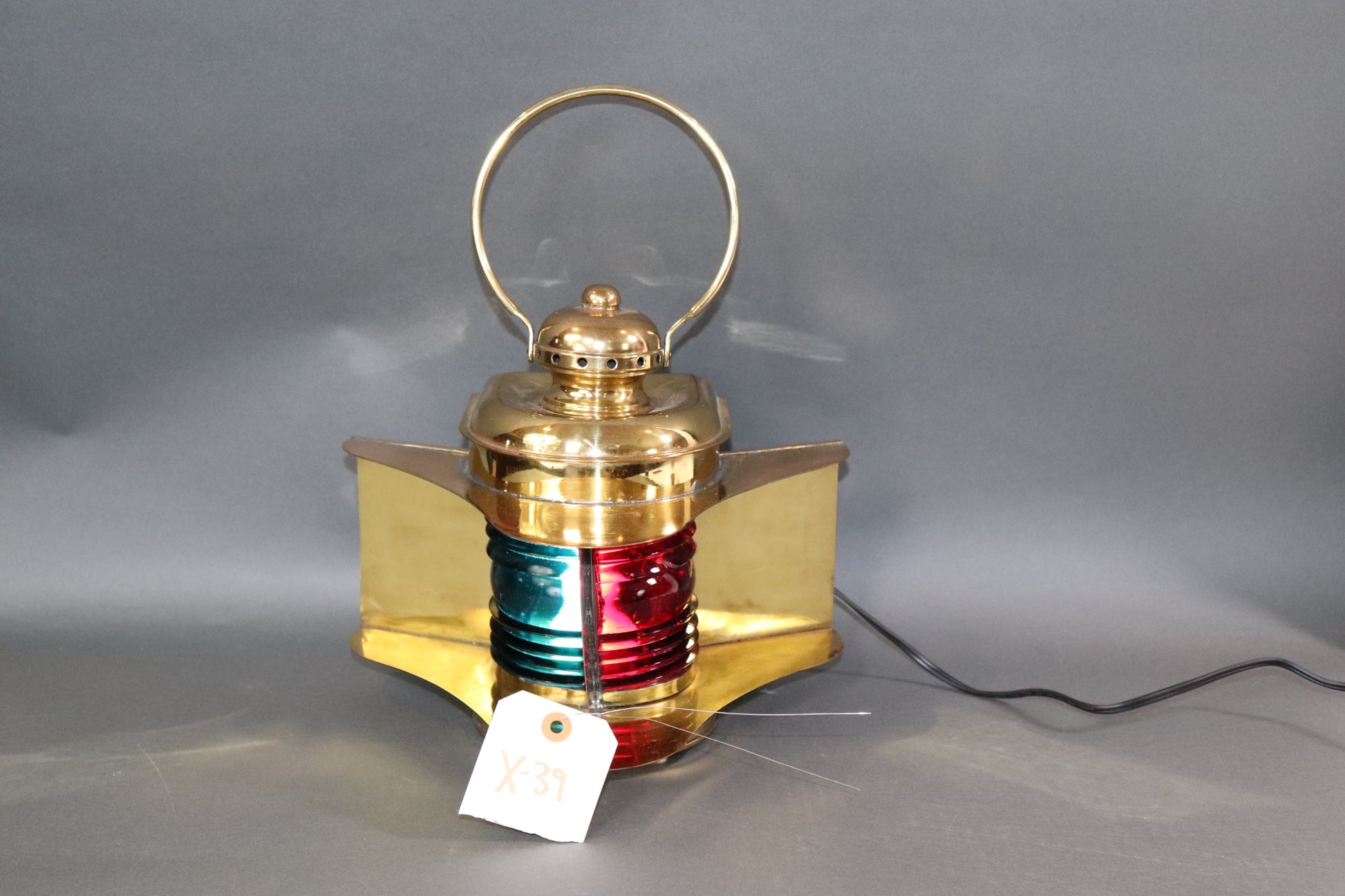 Solid Brass Boat Bow Lantern - Lannan Gallery
