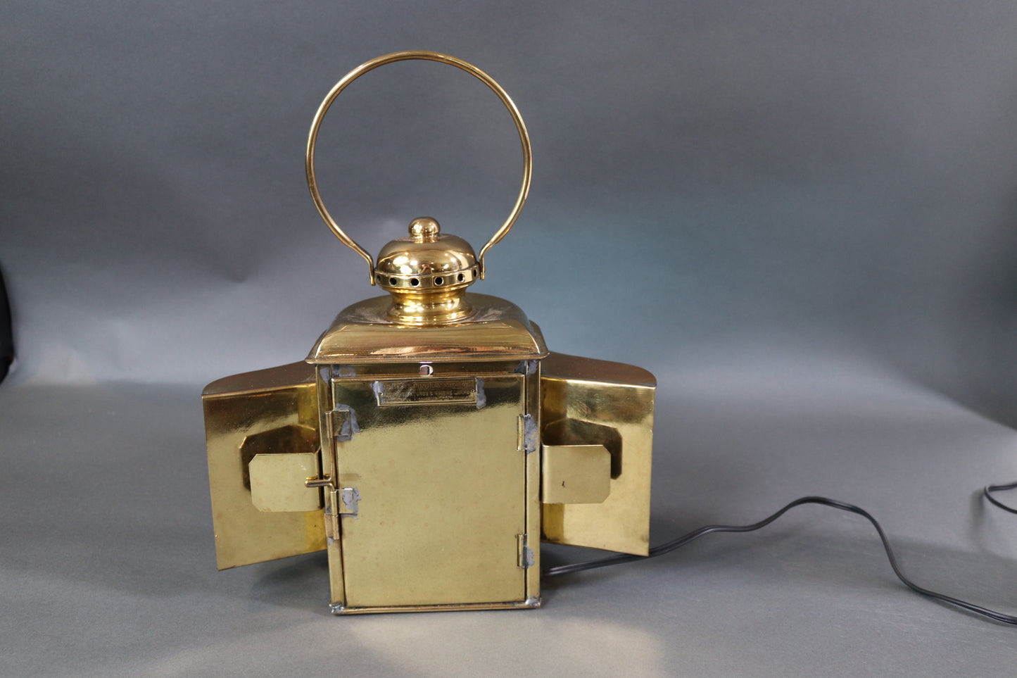 Solid Brass Boat Bow Lantern - Lannan Gallery