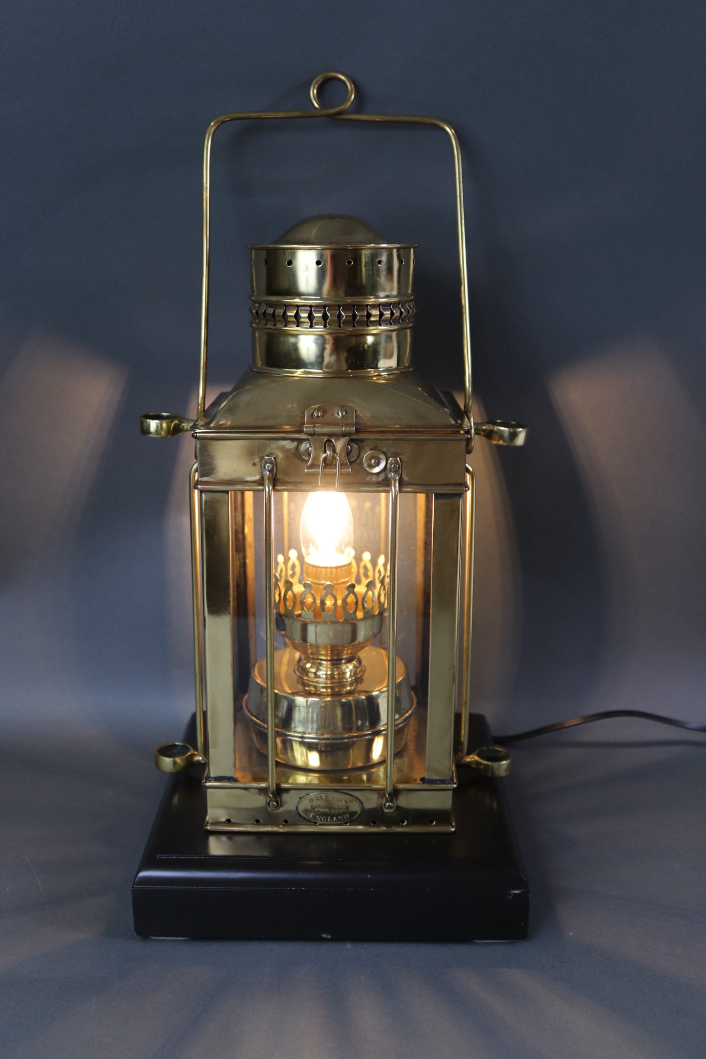 Brass Ships Cabin Lantern by Davey of London - Lannan Gallery