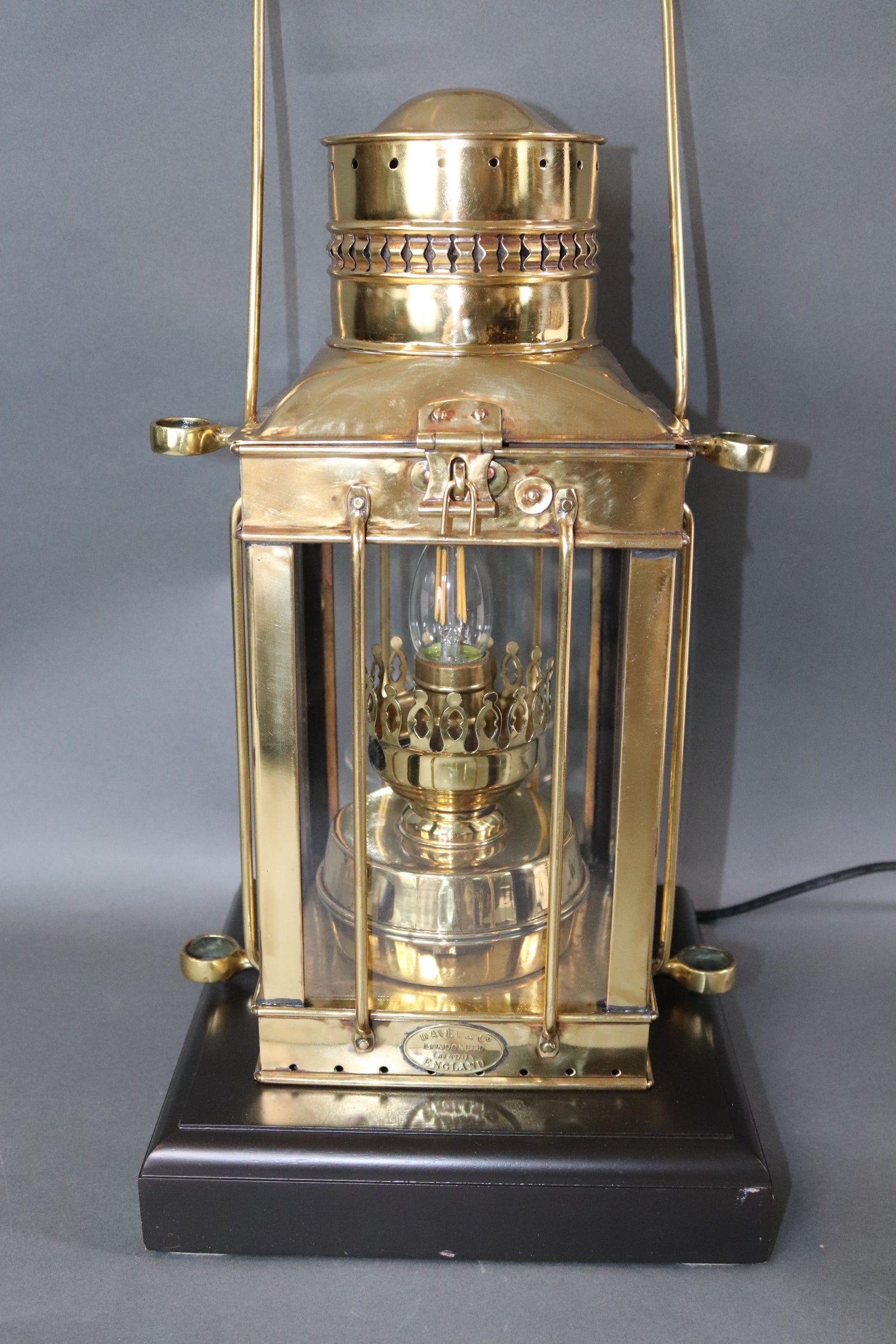 Brass Ships Cabin Lantern by Davey of London - Lannan Gallery