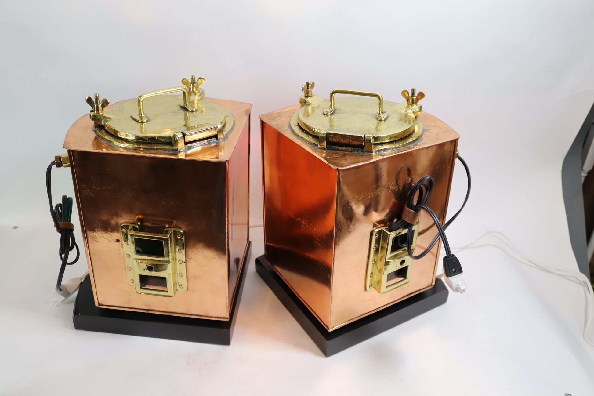 Copper Shops Port and Starboard Lanterns - Lannan Gallery