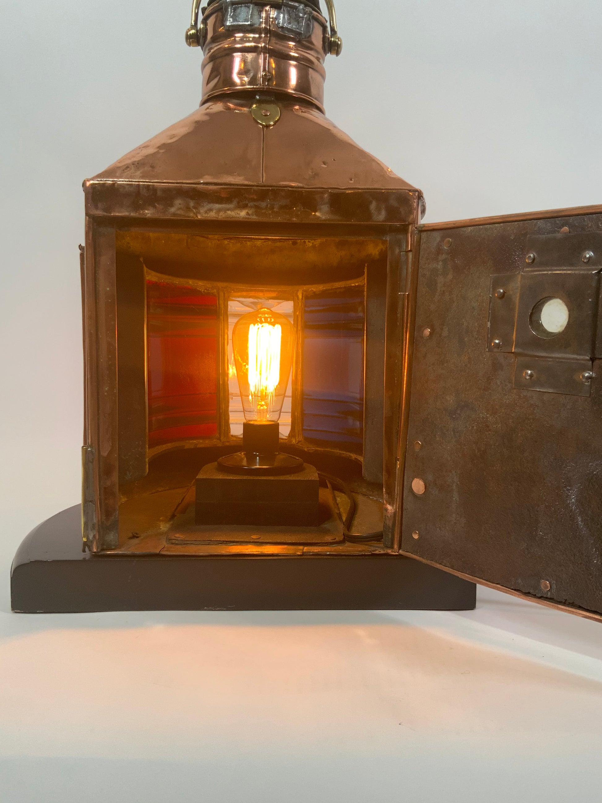Tricolor Meteorite Ships Bow Lantern - Lannan Gallery