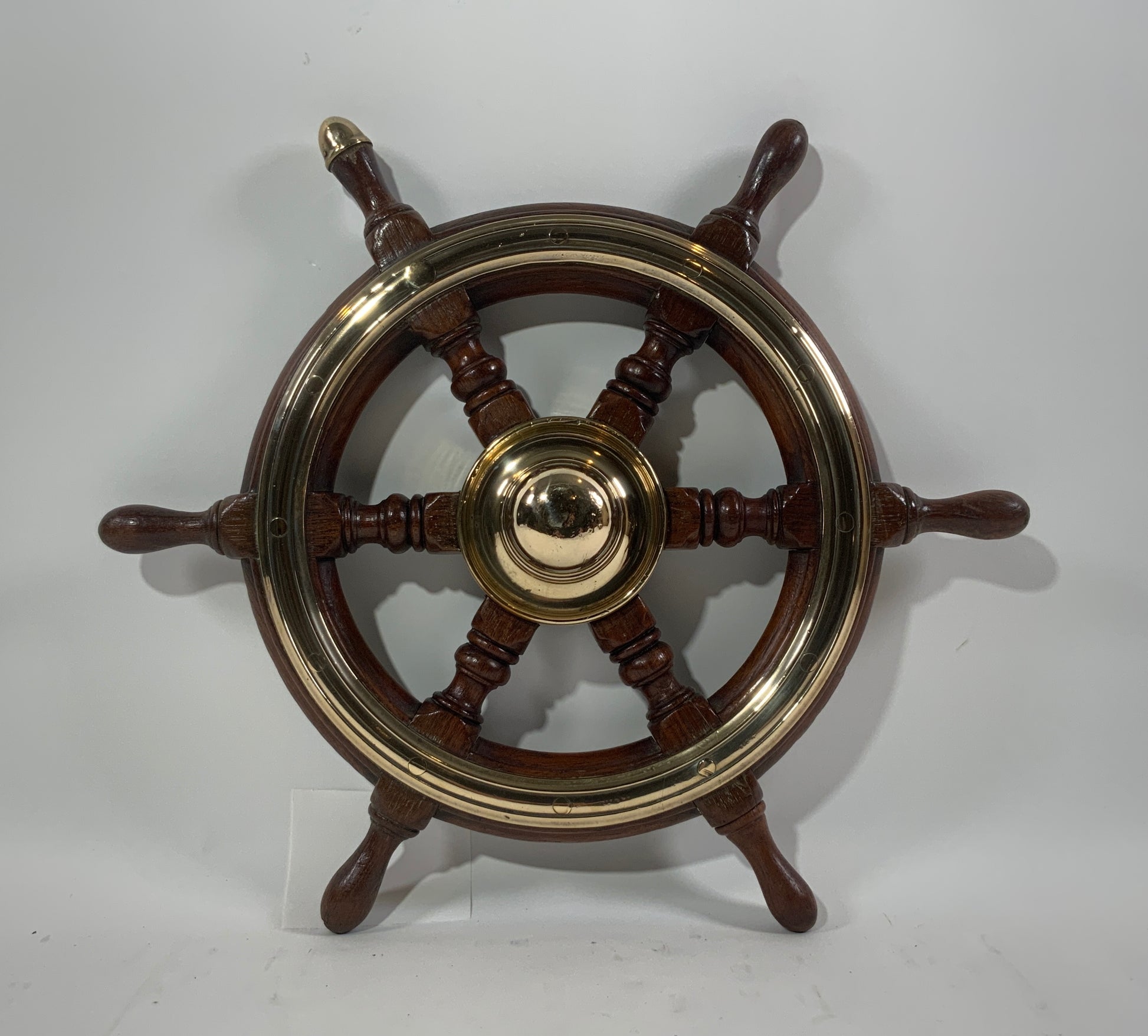 Antique Six Spoke Ships Wheel - Lannan Gallery