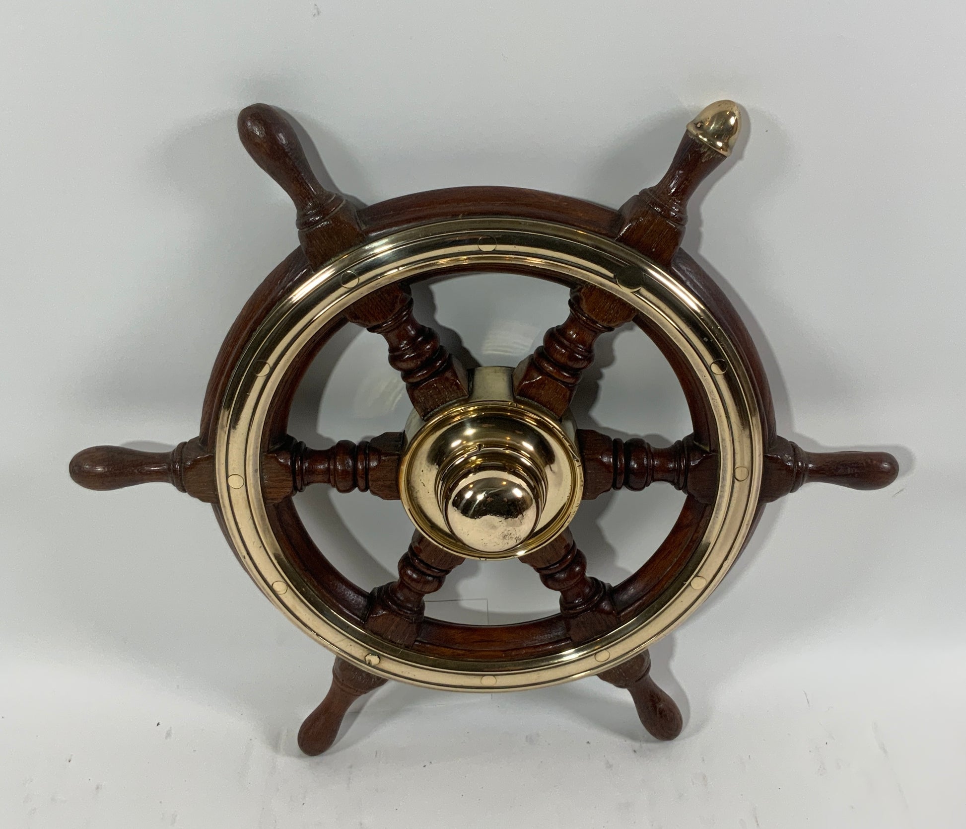 Antique Six Spoke Ships Wheel - Lannan Gallery
