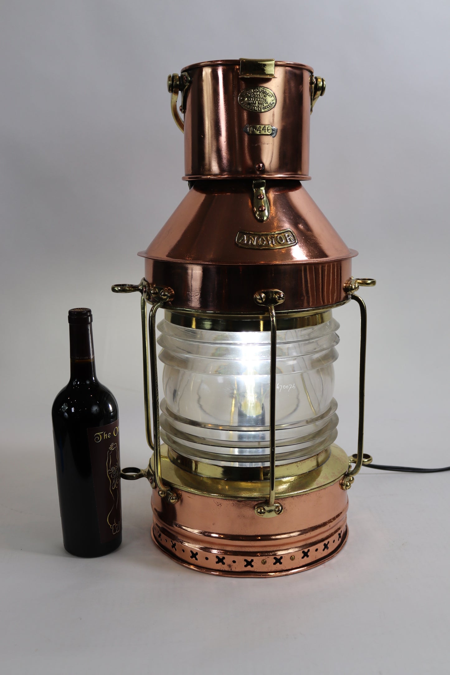Large Copper Ships Lantern by Douglas of Liverpool - Lannan Gallery