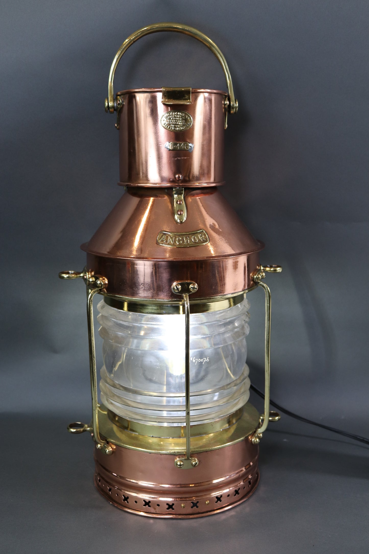 Large Copper Ships Lantern by Douglas of Liverpool - Lannan Gallery