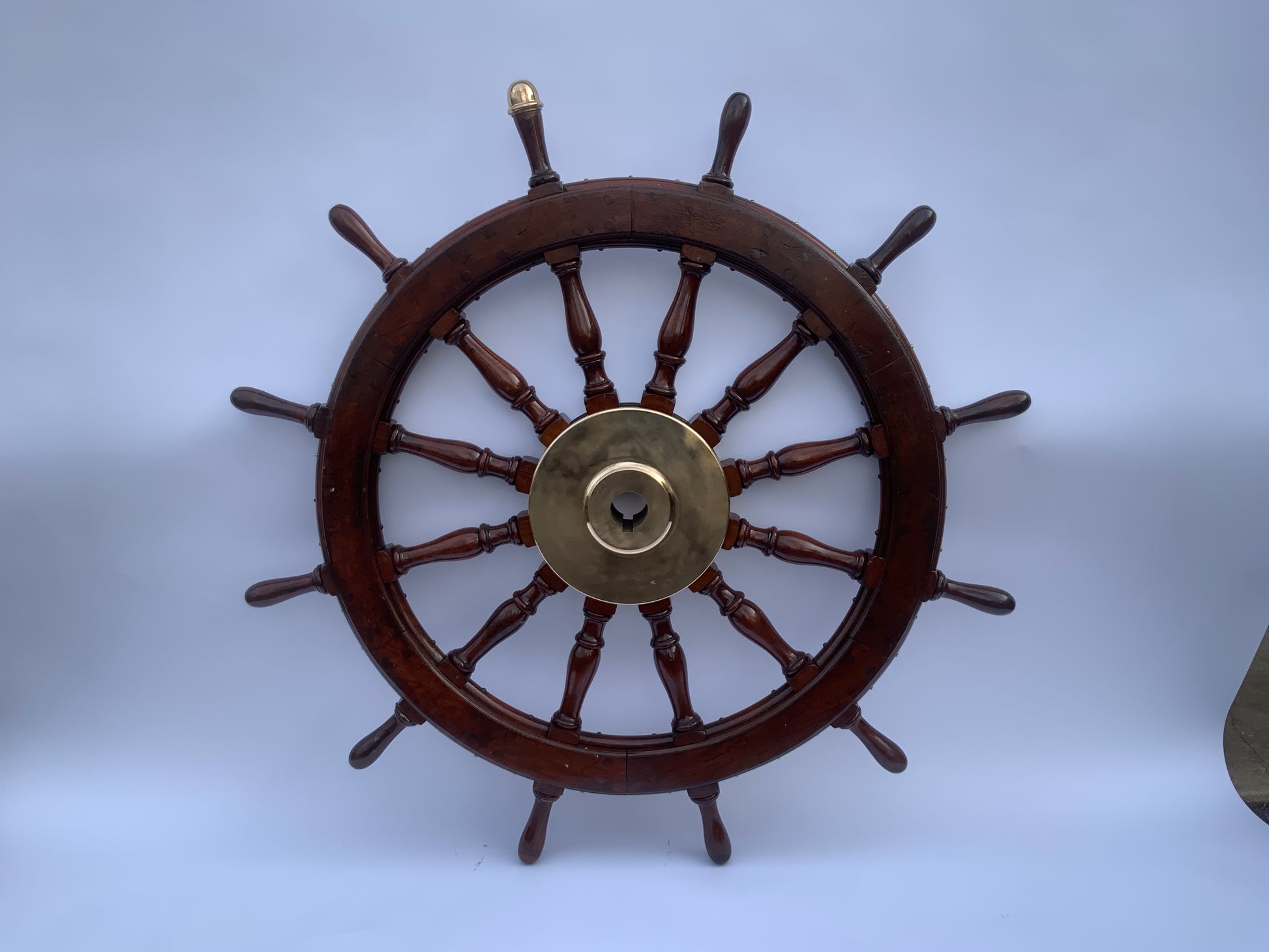 Heavy Twelve Spoke Ships Wheel - Lannan Gallery