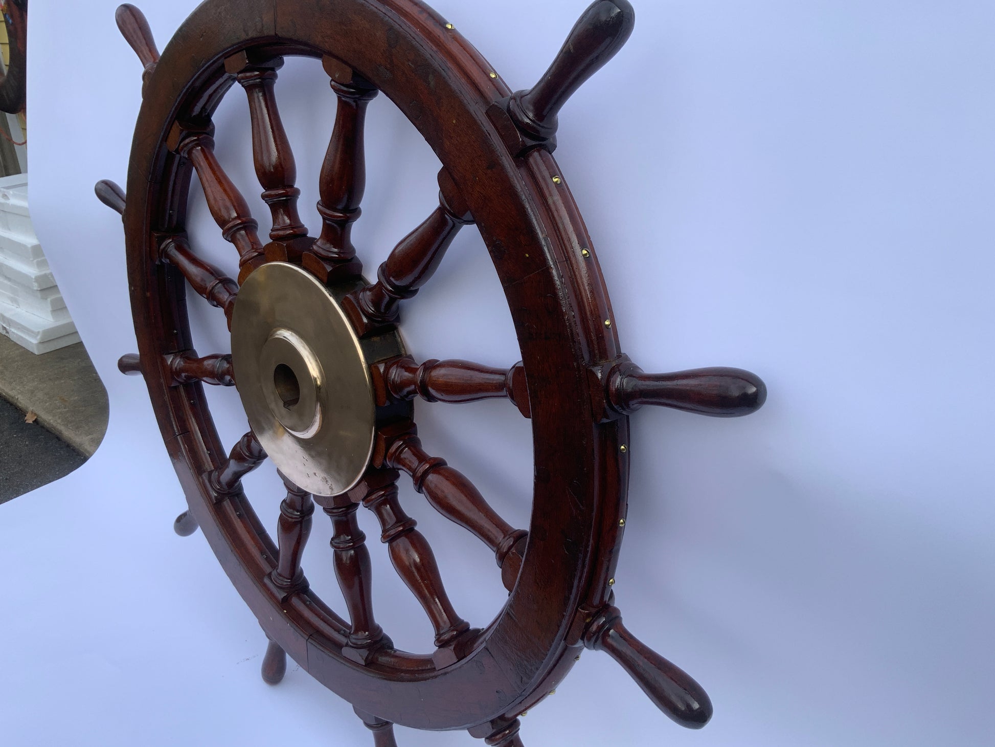 Heavy Twelve Spoke Ships Wheel - Lannan Gallery