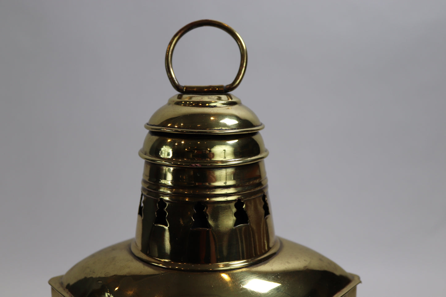 Solid Brass Starboard Boat Lantern - Lannan Gallery