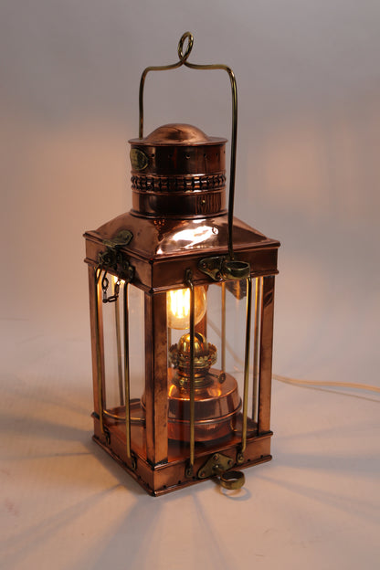 Copper Ships Cabin Lantern by Davey of London - Lannan Gallery