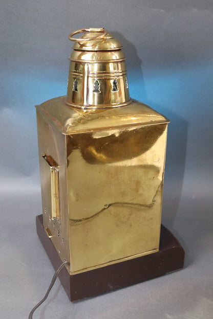 Brass Lantern by National Marine Lamp Company - Lannan Gallery