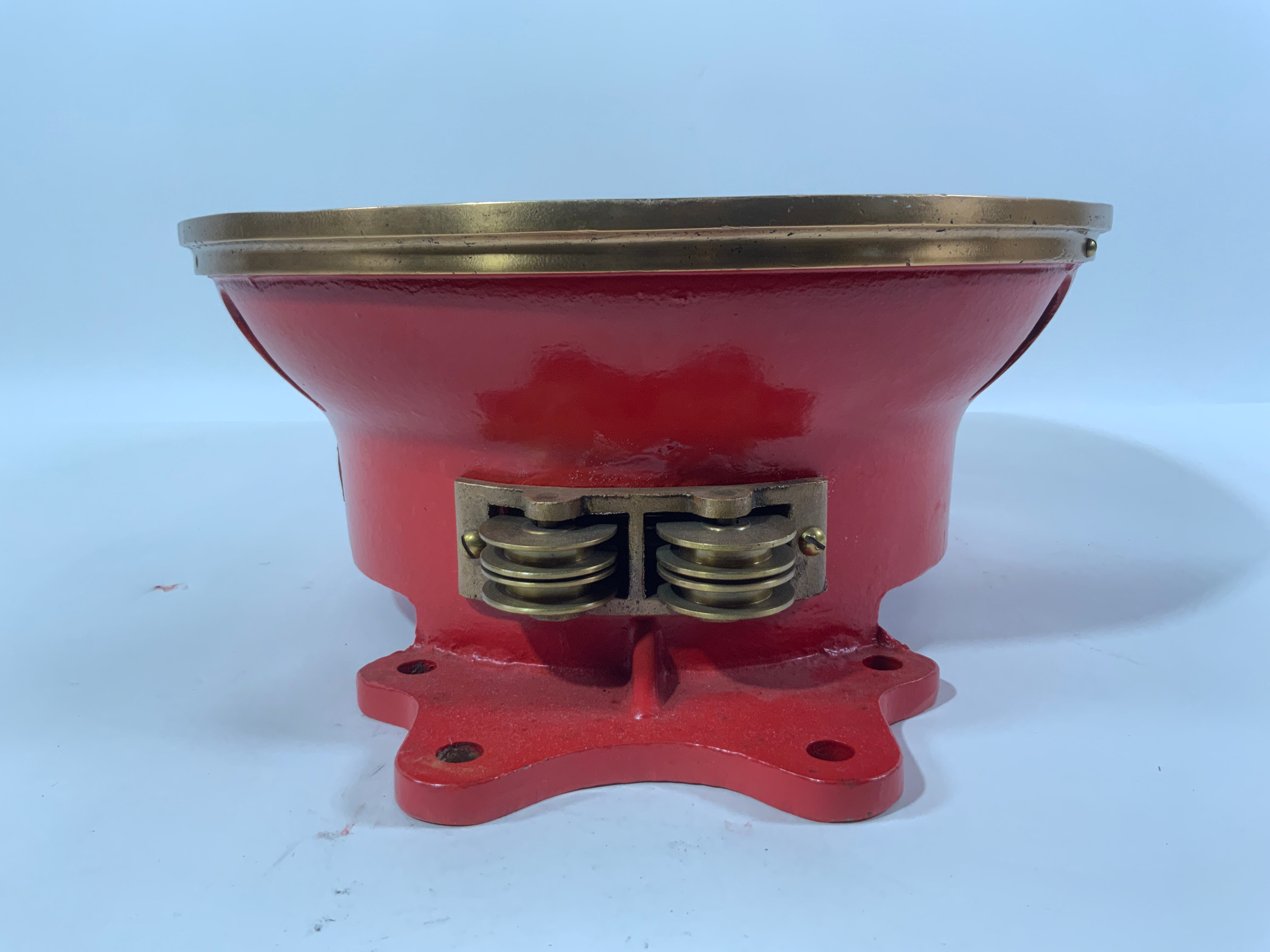 7-Inch Antique Brass Ship Engine Order Telegraph – Nautical Decor, Handmade, WWII Style