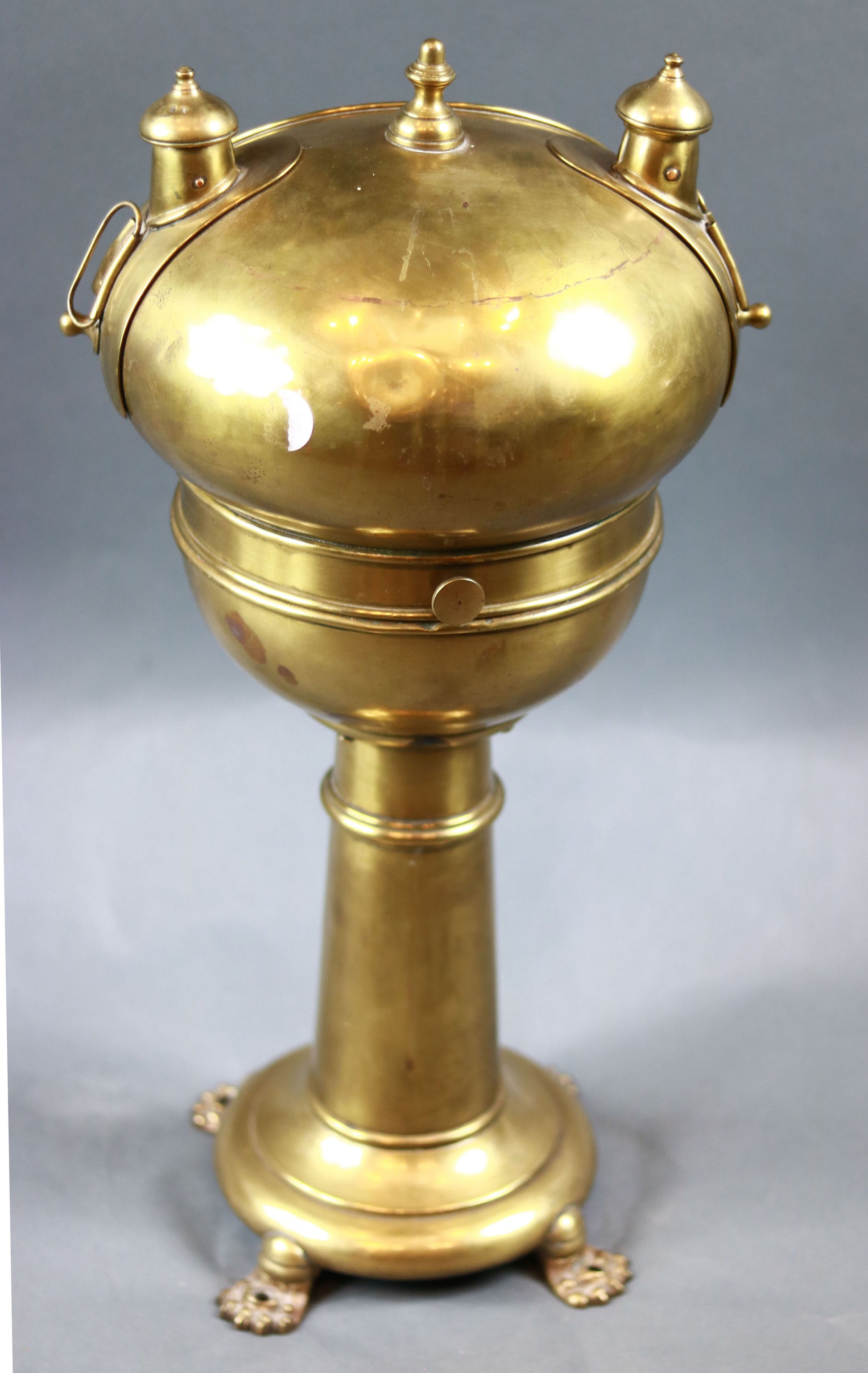 Brass Binnacle on Pedestal - Lannan Gallery