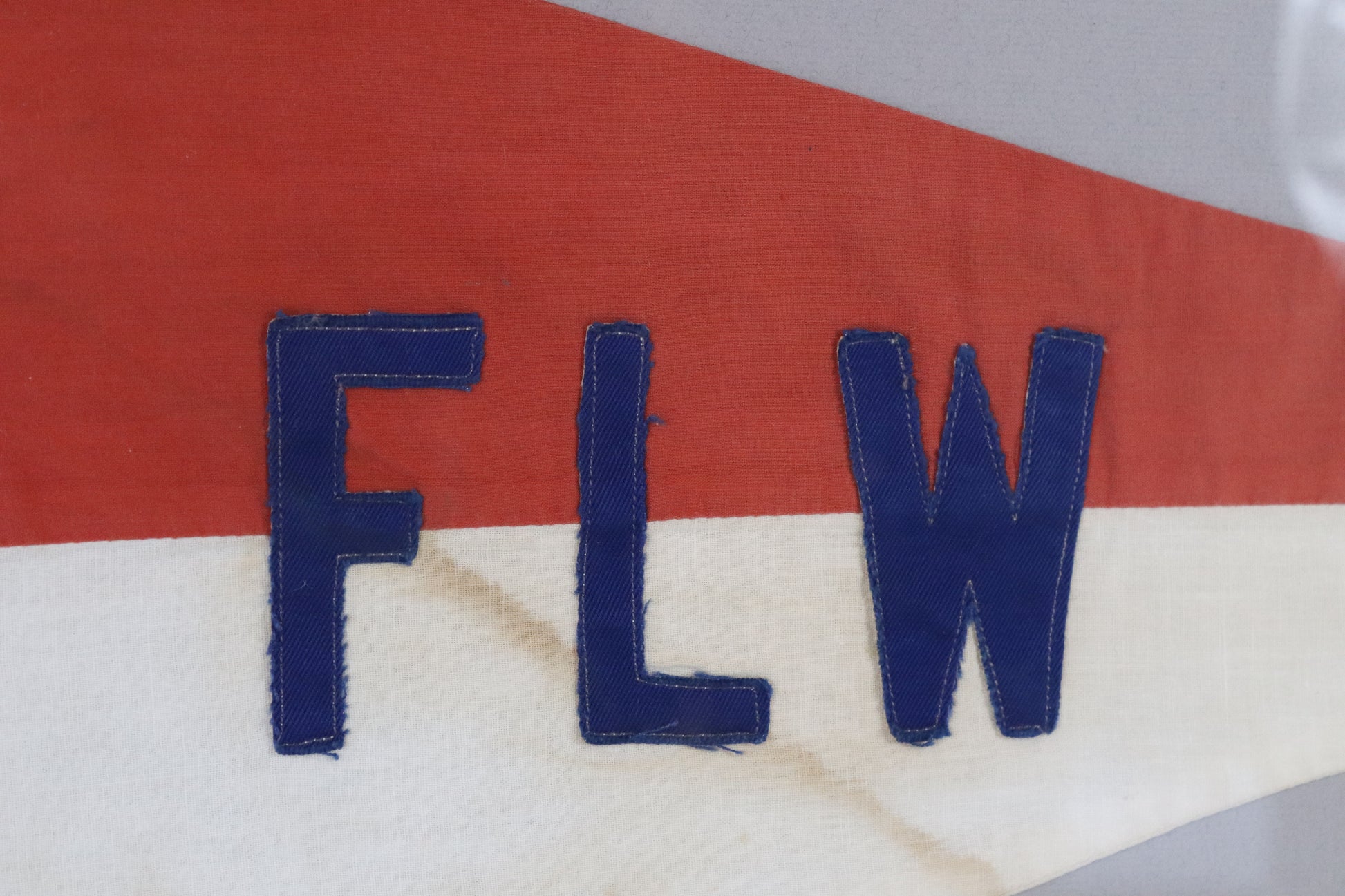 Framed Nautical Burgee "FLW" - Lannan Gallery
