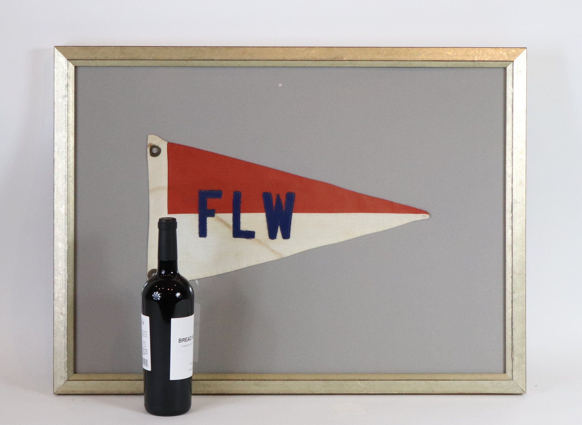Framed Nautical Burgee "FLW" - Lannan Gallery
